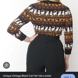 Unique Vintage Cat Sweater